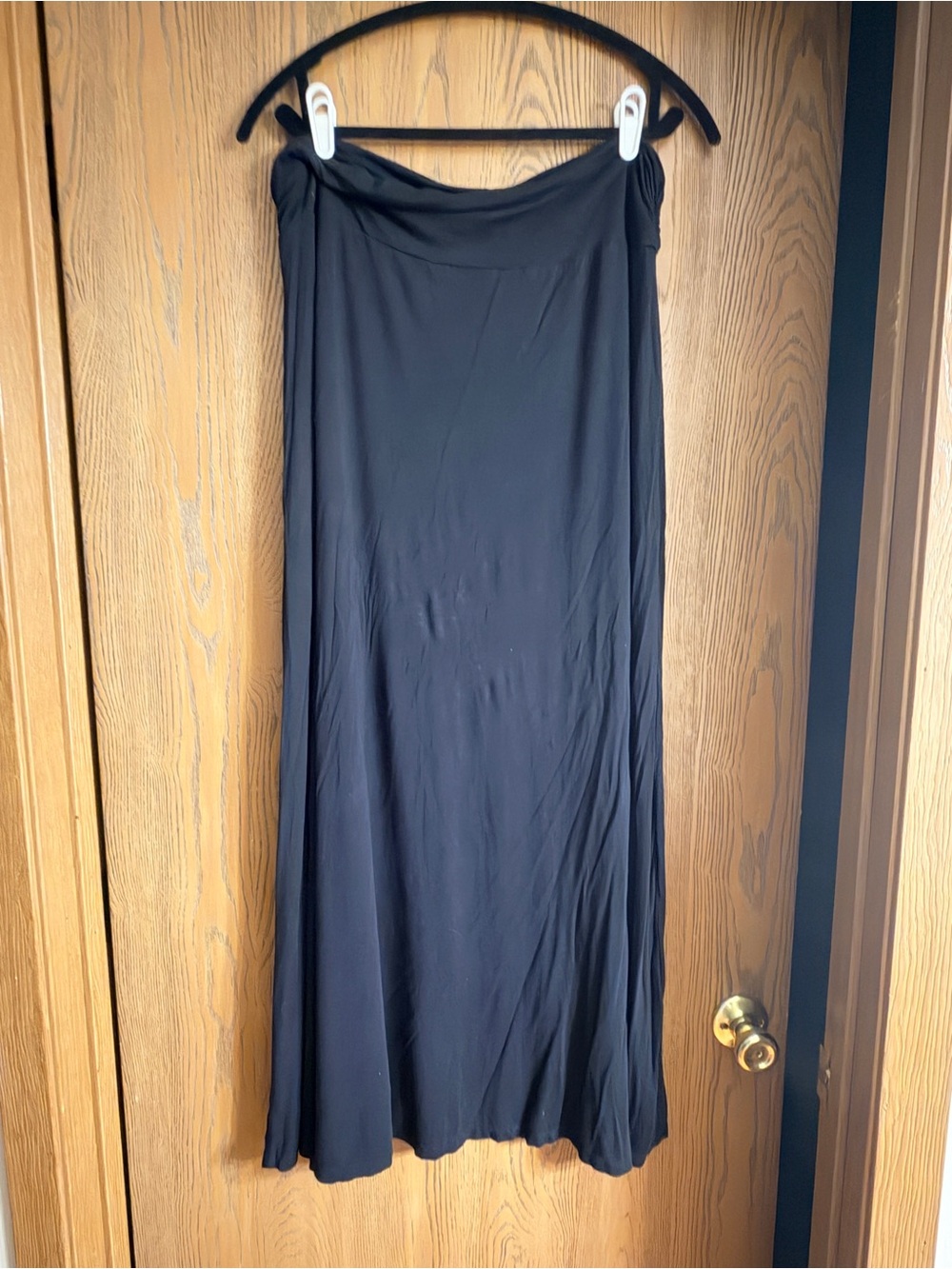 Black Flowing Maxi Skirt